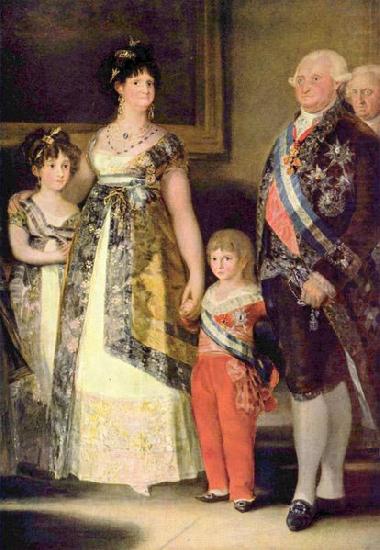 Francisco de Goya Portrat der Familie Karls IV., Detail china oil painting image